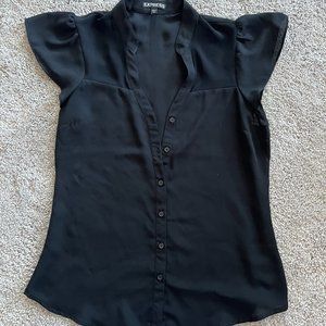 Express Flutter Sleeve Blouse - Size S